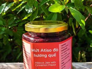 Mứt atiso đỏ hương quế - Hibiscus jam with cinnamon powder