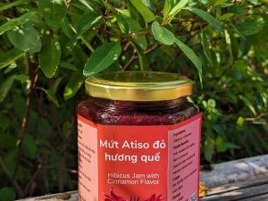 Mứt atiso đỏ hương quế - Hibiscus jam with cinnamon powder